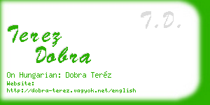 terez dobra business card